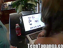 Teen Topanga Visits Her Lesbian Friend Little Summer