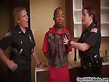 Black Guy Fucks Two Police Female Cops Interracial