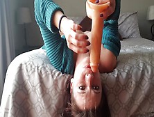 Extreme Dildo Gagging | Dildo Facefuck