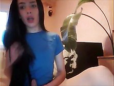 Cute Brunette Trap Teases On Webcam