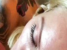 Inked Blonde Wife Gets Anal Creampie I Found Her At Meetxx. Com