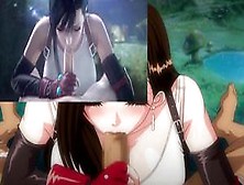 Tifa 3D Pasted Over 2D