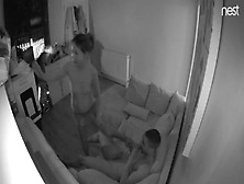 Ex-Wife And Her Bull On Surveilance Webcam