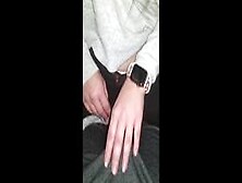 Horny Blonde Girlfriend Fingering Pussy And Giving Sensual Handjob
