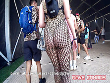 Sex-Positive Rave Pawg Wobbling At Festival In Cheetah Skin Leotard