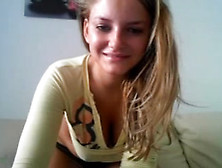 Busty Blonde On Webcam