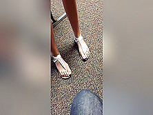 Teenage Sensation And Her Beautiful Feet Captured In Sexy Flip Flops