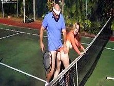 Kara Lee Is Fucked By Big Bald Headed Guy J Mac On The Tennis Court
