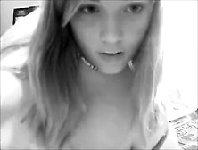 Blonde Immature Masturbating On Webcam