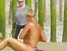 Sexy A-Hole On The Beach