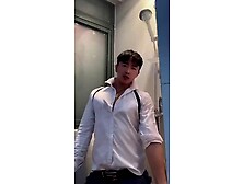 Chinese Boy In The Shower Does Not Cum