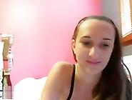 Cute Brunette On Webcam Show 1