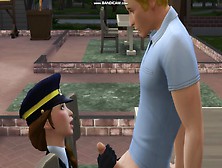 Horny Police Officer Gives The Suspect Oral Sex & Let Him Fuck Her In Exchange For Information (Sims Four)