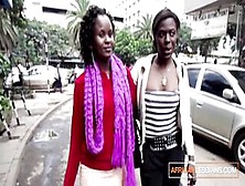 Wicked Ebony Lesbo Ladies Ploting To Eat Cunt In Public