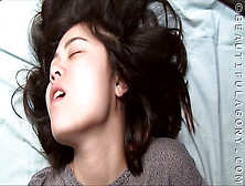 Asian Girl's Ginormous Ejaculation Face With Hatch Wide Open