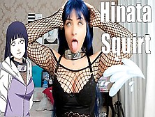 Sexy Cosplay Hinata - Naruto - Teen Webcam Intense Squirting Through Panties Hot Hitachi Masturbating On Bed - Novinha Gozando N
