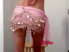 Belly Dancer Rides Her Dildo