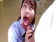 Japanese Uncensored Asian Schoolgirl Blowjob Finish Handjob