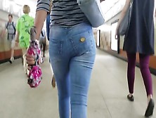 Nice Woman Ass In Blue Jeans