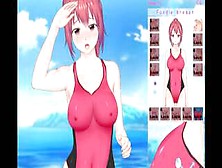Feel Up A Sexy Lifeguard [Hentai Game] Fucking A Baywatcher In One Piece Swimsuit On The Beach