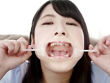 Alice Toyonaka Open Mouth Expose Teeth And Spit Drop At Nose(Public)