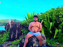 Beach Jerk - Chubby Guy Goes To The Beach To Jerk Off And Receives An Invitation From A Straight Guy To Suc