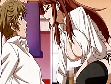Busty Anime Gets Fucked From Behind