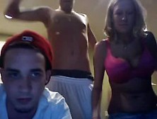 Hot Blonde Amateur Threesome On Cam