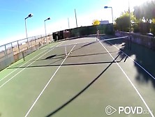 Tennis-Playing Teen Fucked In Pov