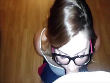 18Yr Old Mandy Deepthroating Cock For The First Time
