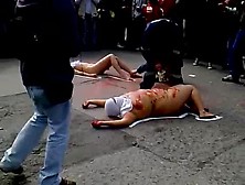 Manifestacin Pacfica - Mujeres Al Desnudo - Udec. Avi