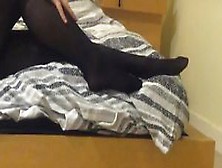 Gf Tries On Pantyhose Under Her Jeans