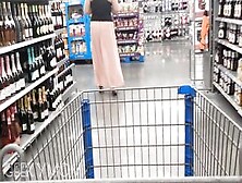 Walmart Flashing Into A Sheer Skirt