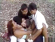 Outdoor Orgy With A Lusty Tranny Chick