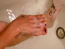 Washing My Foot