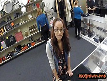 Coed In Glasses Pawned Her Books And Banged In The Pawnshop
