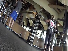 Weight Lifting Woman Has A Fantastic Ass