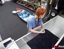 Slim Cutie Gets Creampied In The Pawn Shop