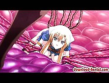 Hentai Girl Gets Brutally Attacked By Nasty Tentacles
