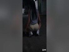 Teen Twerking On The Streets
