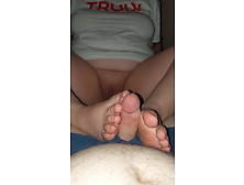Footjob From 19 Year Old