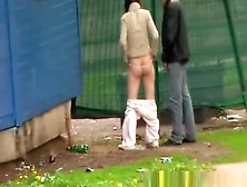 Couple Caught Peeing Together