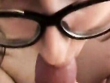 Step-Daughter Deepthroats Penis And Takes Cum Inside Mouth