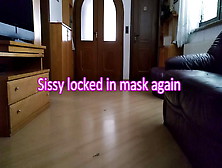 Sissy Locked In Mask Hood Again Part 2