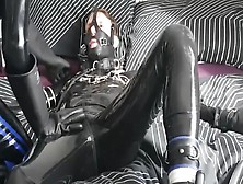 Jerking Off A Tied Up Rubber Guy
