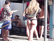 Sexy Teen Blonde Swimsuit Voyeur Beach Spycam Hidden