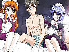 Hentai Threesome With A Guy And Two Sweet Girls
