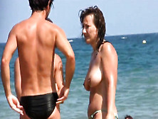 Two Busty French At The Beach