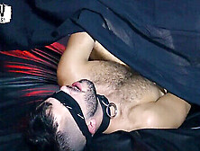 Masked Muscular Guy With Beard Blindfolded And Raw Fucked