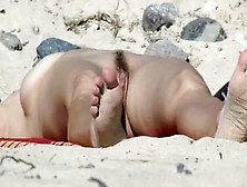 Naked Hairy Pussy On The Beach